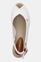 Tommy Hilfiger sandały FLAG MID WEDGE ESPAD SLINGBACK biały FW0FW08595
