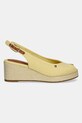 Sandále Tommy Hilfiger FLAG MID WEDGE ESPAD SLINGBACK FW0FW08595 žltá SS25