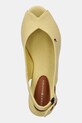 Sandále Tommy Hilfiger FLAG MID WEDGE ESPAD SLINGBACK žltá FW0FW08595