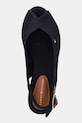 Sandále Tommy Hilfiger FLAG MID WEDGE ESPAD SLINGBACK tmavomodrá FW0FW08595