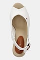 Tommy Hilfiger sandały FLAG HIGH WEDGE ESPAD SLINGBACK biały FW0FW08597