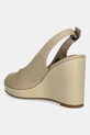 Obuv Sandále Tommy Hilfiger FLAG HIGH WEDGE ESPAD SLINGBACK FW0FW08597 béžová