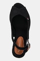 Сандалі Tommy Hilfiger FLAG HIGH WEDGE ESPAD SLINGBACK чорний FW0FW08597