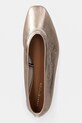 Obuv Kožené balerínky Tommy Hilfiger SOFT METAL LTHR BALLERINA NO BOW FW0FW08601 zlatá