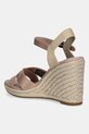 Obuv Sandále Tommy Hilfiger SATIN HIGH WEDGE ESPADRILLE FW0FW08602 béžová