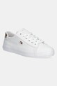 Πάνινα παπούτσια Tommy Hilfiger VULC CANVAS LACE UP SNEAKER φλατ λευκό FW0FW08647
