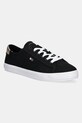 Tommy Hilfiger teniși VULC CANVAS LACE UP SNEAKER plată negru FW0FW08647