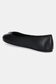 Încălțăminte Tommy Hilfiger balerini de piele TH HARDWARE LEATHER BALLERINA FW0FW08654 negru