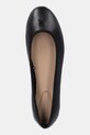 Tommy Hilfiger balerini de piele TH HARDWARE LEATHER BALLERINA negru FW0FW08654