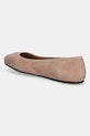 Obuwie Tommy Hilfiger baleriny zamszowe TH HARDWARE SUEDE BALLERINA FW0FW08655 beżowy