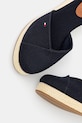 Obuv Espadrilky Tommy Hilfiger FLAG CLOSED TOE MID WEDGE ESPAD FW0FW08657 tmavomodrá