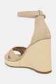 Παπούτσια Σανδάλια Tommy Hilfiger FLAG HIGH WEDGE ESPAD CRISSCROSS FW0FW08661 μπεζ