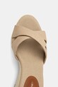 Σανδάλια Tommy Hilfiger FLAG HIGH WEDGE ESPAD CRISSCROSS μπεζ FW0FW08661