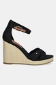 Sandale Tommy Hilfiger FLAG HIGH WEDGE ESPAD CRISSCROSS FW0FW08661 crna SS25