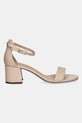 Tommy Hilfiger sandale de piele LEATHER ANKLE STRAP HEEL SANDAL FW0FW08673 bej SS25