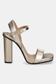Tommy Hilfiger sandale de piele HIGH HEEL GOLDEN LEATHER SANDAL FW0FW08674 aur SS25