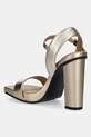 Παπούτσια Δερμάτινα σανδάλια Tommy Hilfiger HIGH HEEL GOLDEN LEATHER SANDAL FW0FW08674 χρυσαφί