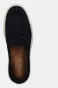 Tommy Hilfiger mokasyny nubukowe FLAG SOFT NUBUCK LOAFER granatowy FW0FW08679