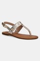 Kožené sandále Tommy Hilfiger METALLIC LEATHER THONG SANDAL usňová koža zlatá FW0FW08798