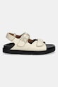 Kožené sandále Tommy Hilfiger LEATHER SPORTY SANDAL FW0FW08799 béžová SS25