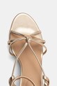 Tommy Hilfiger sandali in pelle METAL LEATHER KNOTS WEDGE SANDAL oro FW0FW08801
