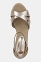 Sandály Tommy Hilfiger FLAG METALLIC MID WEDGE ESPAD zlatá FW0FW08810