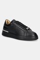 Philipp Plein sneakers in pelle Nappa Lo-Top Hexagon platform nero USC0692.PLE075N.0202