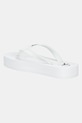 Boty Žabky Calvin Klein Jeans BEACH SANDAL FLATFORM TPU YW0YW01830 bílá