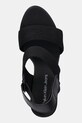 Sandále Calvin Klein Jeans WEDGE SANDAL WEBBING IN čierna YW0YW01790