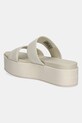 Scarpe Calvin Klein Jeans ciabatte slide FLATFORM SANDAL WEBBING IN YW0YW01789 beige