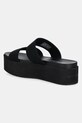 Обувки Чехли Calvin Klein Jeans FLATFORM SANDAL WEBBING IN YW0YW01789 черен