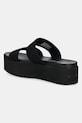 Obuwie Calvin Klein Jeans klapki FLATFORM SANDAL WEBBING IN YW0YW01789 czarny