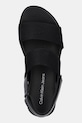 Calvin Klein Jeans sandale FLATFORM SANDAL SLING IN negru YW0YW01788