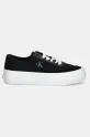 Teniske Calvin Klein Jeans VULC FLATFORM LOW CV MIX MG YW0YW01770 črna SS25