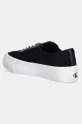 Obutev Teniske Calvin Klein Jeans VULC FLATFORM LOW CV MIX MG YW0YW01770 črna