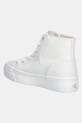 Obuwie Calvin Klein Jeans trampki VULC FLATFORM MID CV MG YW0YW01764 biały