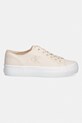 Calvin Klein Jeans VULC FLATFORM LOW CV MG tenisówki damskie YW0YW01763 beżowy SS26