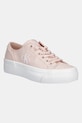 Ниски кецове Calvin Klein Jeans VULC FLATFORM LOW CV MG платформа бежов YW0YW01763