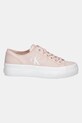 Tenisky Calvin Klein Jeans VULC FLATFORM LOW CV MG YW0YW01763 béžová SS25
