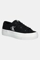 Calvin Klein Jeans teniși VULC FLATFORM LOW CV MG platformă negru YW0YW01763