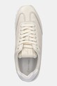 Kožené sneakers boty Calvin Klein Jeans LOW PROFILE RUNNER béžová YW0YW01751