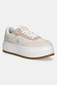 Кросівки Calvin Klein Jeans BOLD FLATF LOW LACE MIX замша бежевий YW0YW01742