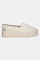 Calvin Klein Jeans espadrile FLATFORM ESPADRILLE MG/HDW YW0YW01737 bej SS25