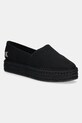 Εσπαντρίγιες Calvin Klein Jeans FLATFORM ESPADRILLE MG/HDW ίσια πλατφόρμα μαύρο YW0YW01737