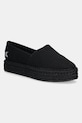 Calvin Klein Jeans espadryle FLATFORM ESPADRILLE MG/HDW platforma czarny YW0YW01737