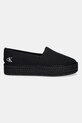 Εσπαντρίγιες Calvin Klein Jeans FLATFORM ESPADRILLE MG/HDW YW0YW01737 μαύρο SS25