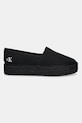 Calvin Klein Jeans espadryle FLATFORM ESPADRILLE MG/HDW YW0YW01737 czarny SS25