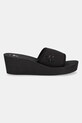 Šlapky Calvin Klein Jeans BEACH WEDGE SLIDE CANVAS YW0YW01725 čierna SS25