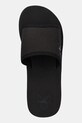 Šlapky Calvin Klein Jeans BEACH WEDGE SLIDE CANVAS čierna YW0YW01725