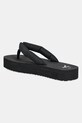 Obuwie Calvin Klein Jeans japonki BEACH SANDAL FLATFORM TTXR SATIN YW0YW01723 czarny